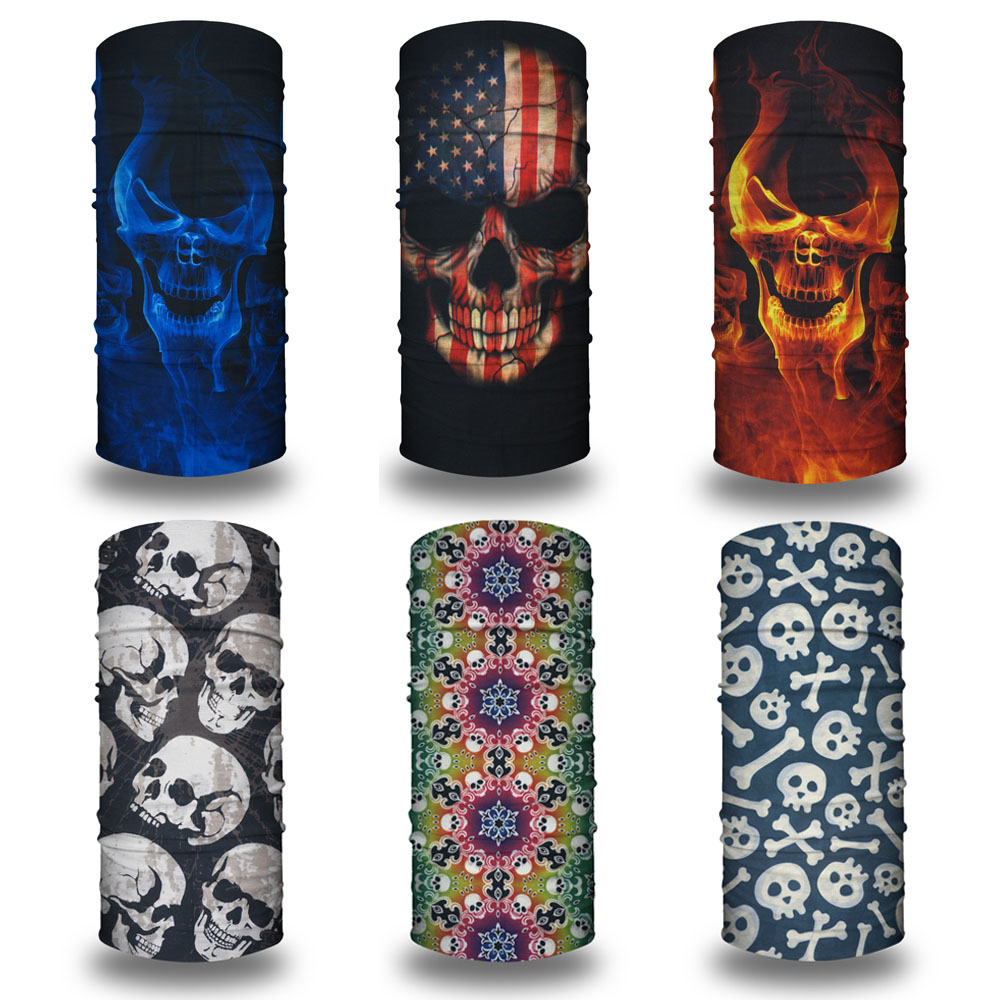 Running Gear Equipment - Radfahren Gesicht Maske Headwear Halloween Schädel
