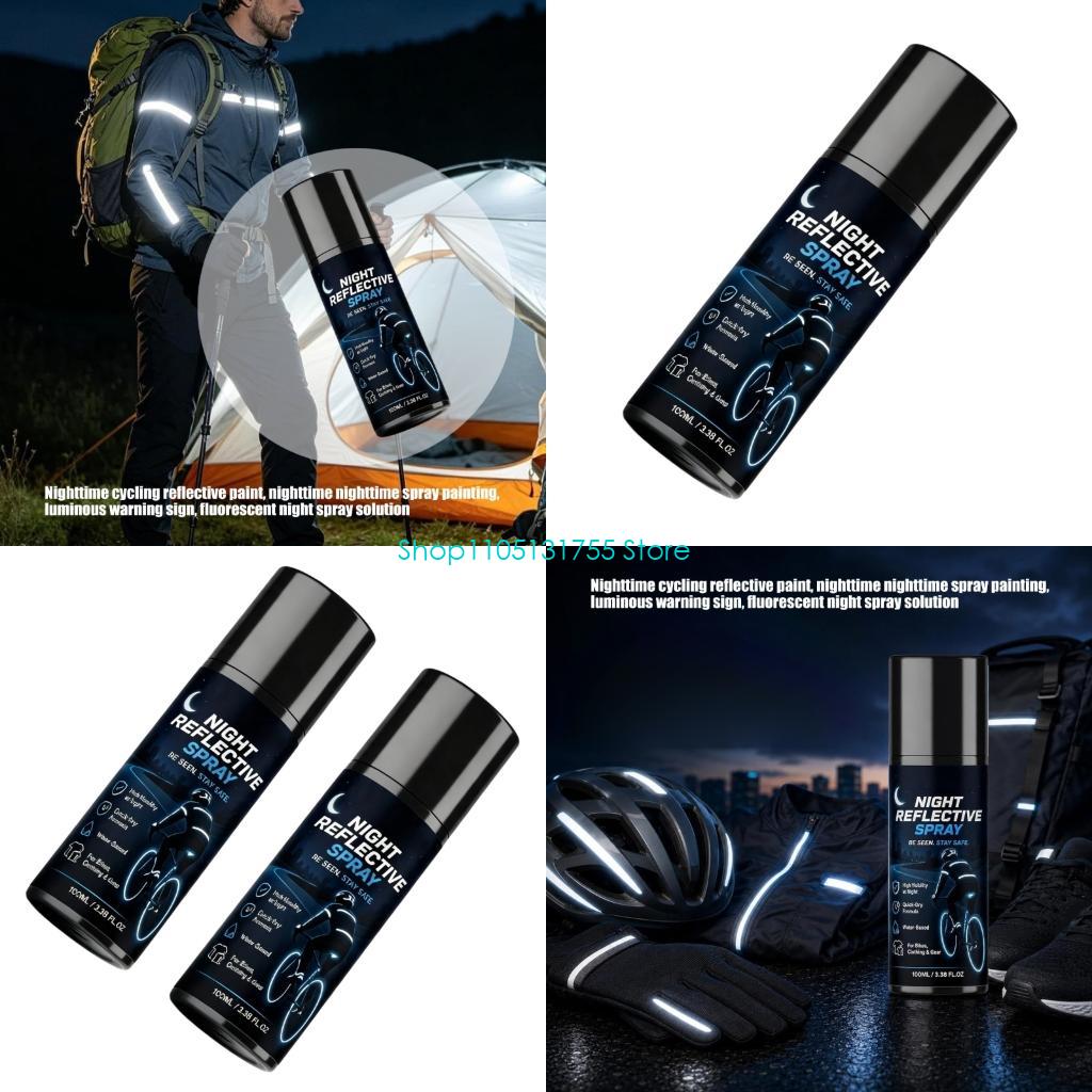 Running Gear Equipment - K0EF 100ml Klare Reflektierende Beschichtungssprays Nachtsichtbare