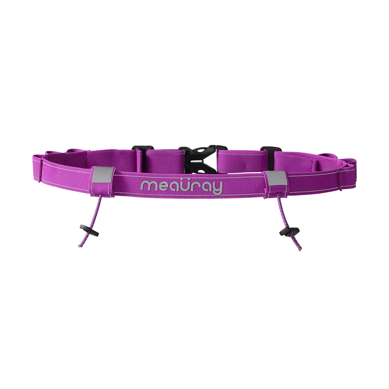 Running Belt Waist - Meauray Marathon-Startnummerngürtel mit Energiegel-Halterung, Cross-Country-Laufgürtel, Hüfttasche